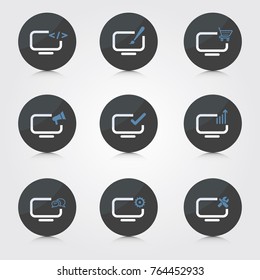Web development and design icons