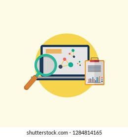 Web Development Designs Flat Icon Vector Graphic Download Template