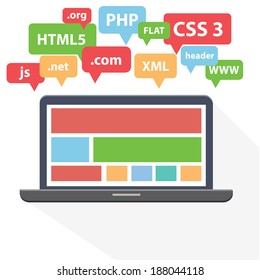 Web Development design,vector