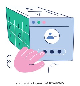 Web Development Doodle Mini Illustrations