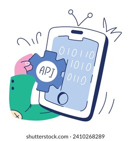 Web Development Doodle Mini Illustrations