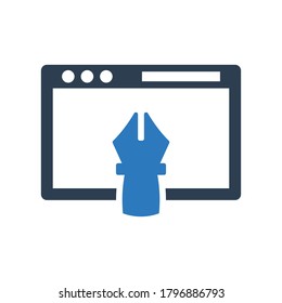 web development drawing icon symbol