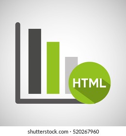 web development graphics bar economy html vector illustration eps 10