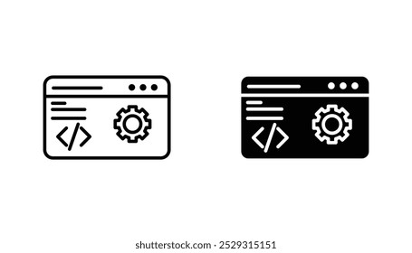Web development icon concept. Stock vector