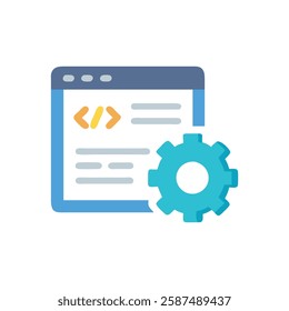 Web Development Icon for Digital Learning