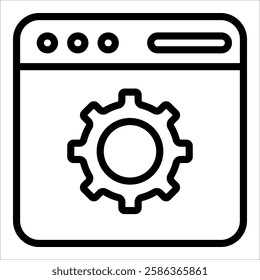 Web Development Icon Element For Design