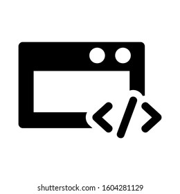 Web Development icon isolated sign symbol vector illustration - high quality black style vector icons
