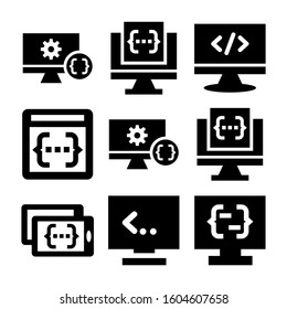 Web Development icon isolated sign symbol vector illustration - Collection of high quality black style vector icons
