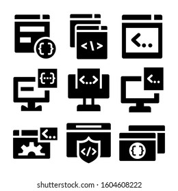 Web Development icon isolated sign symbol vector illustration - Collection of high quality black style vector icons
