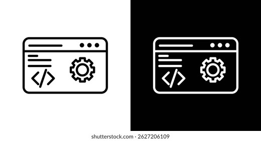 Web development icon. Logotype vector set