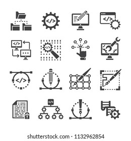 web development icon set