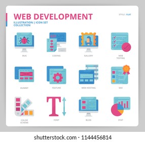 Web development icon set