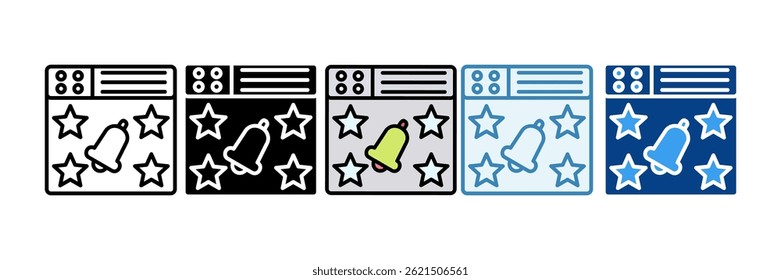 Web Development Icon Set Multiple Style Collection