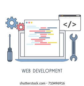 Web Development Icon. Vector