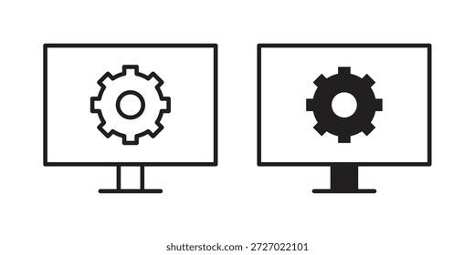 Iconos del desarrollo del Web Símbolo, ilustración del logotipo. concepto del icono para el Diseño web