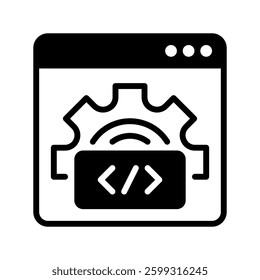 Web Development line icon. linear style sign for mobile concept and web design. Outline vector icon. Symbol, logo illustration. Vector graphic