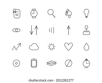 Web development line icons set. Modern outline elements, graphic design concepts, simple symbols collection. Vector line icons