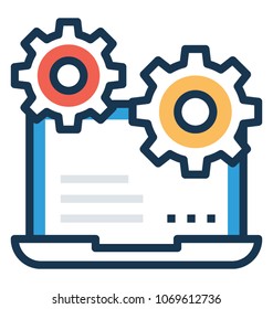 
Web Development with programming concept Vector Icon
