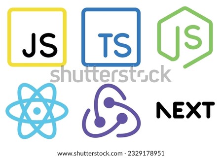 Web development programming languages and frameworks logos