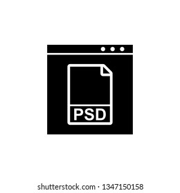 Web development, psd, psd icon