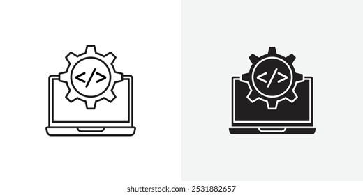 Web development vecor icon set. Stock vector illustrator. EPS 10