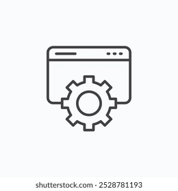 Web development vector flat icon set.eps