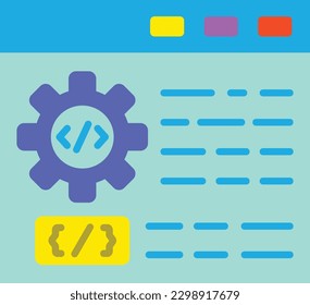 Web Development vector icon. Can be used for printing, mobile and web applications.
