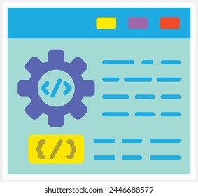 Web Development vector icon. Can be used for printing, mobile and web applications.