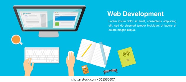 Web Development Vector Illustration