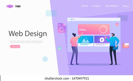 web Development Vector Illustration Concept, Suitable for web landing page, ui, mobile app, editorial design, flyer, banner, and other related occasion