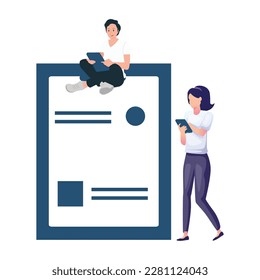 Web, development, workflow illustration which can easily modify or edit
 