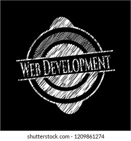 Web Development written on a chalkboard