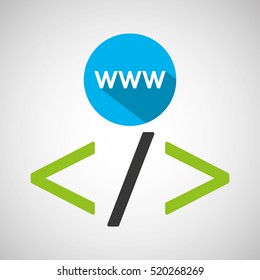 web development www page coding vector illustration eps 10