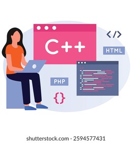  Web DevelopmentVector Illustration Which can easily modify or edit


