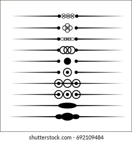 web dividers set cidcle design eps 10 vector