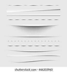 Web Dividers and Shadows Template - Design Elements Set