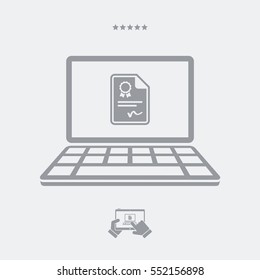 Web document service - Vector flat icon