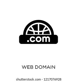 Web domain icon. Web domain symbol design from SEO collection. Simple element vector illustration on white background.