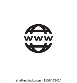 Web domain icon. Website pictogram. Internet symbol- vector
