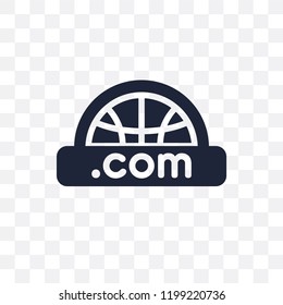 Web domain transparent icon. Web domain symbol design from SEO collection. Simple element vector illustration on transparent background.