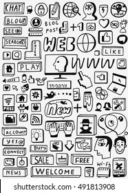 Web doodles set