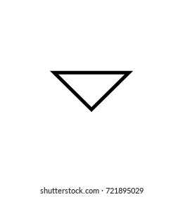 web down outline icon illustration isolated vector sign symbol