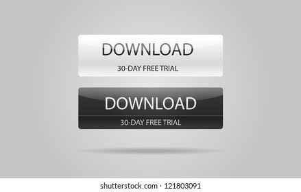 Web download icon, buttons