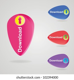 web download icon design element.