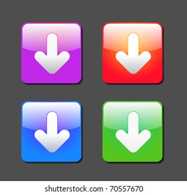 web download icon, includes four versions for your web icon.