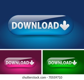 web download icon, includes three versions for your web icon.