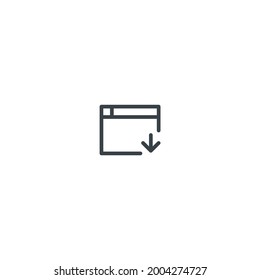 Descarga web - Ilustración de vectores de pictograma