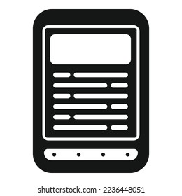 Web ebook icon simple vector. Digital education. Online tablet