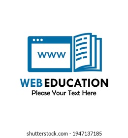 web education logo template illustration