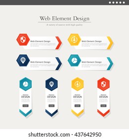 Web element design
